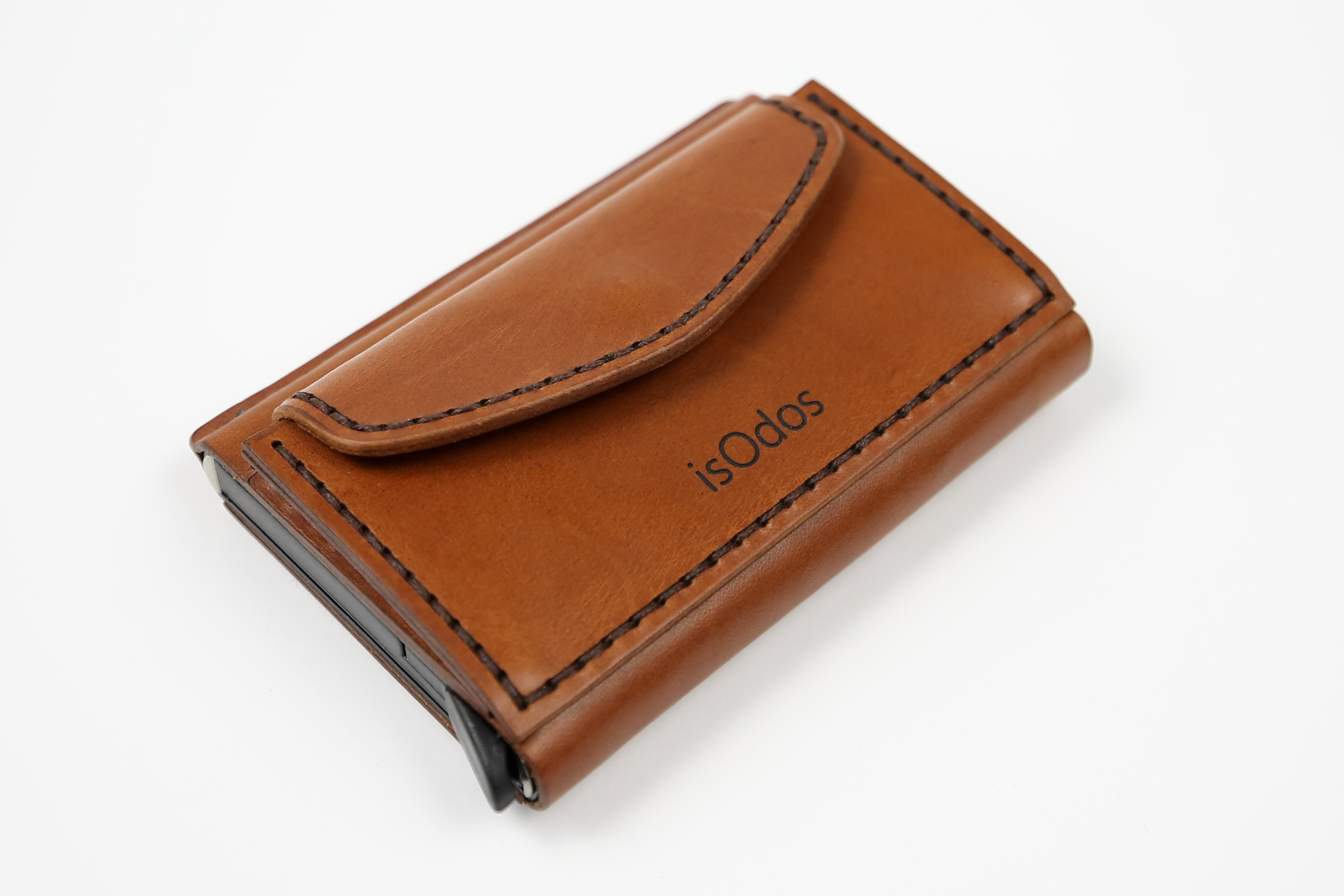 Minimalistinė odinė piniginė Smart - ruda